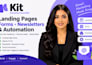setup convertkit landing page kit forms kit newsletter kit visual automation